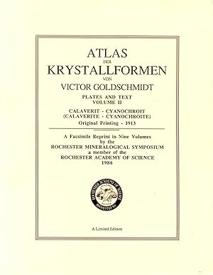 Atlas Der Krystallformen Plates and Text Volume II Calverit - Cyanochroit