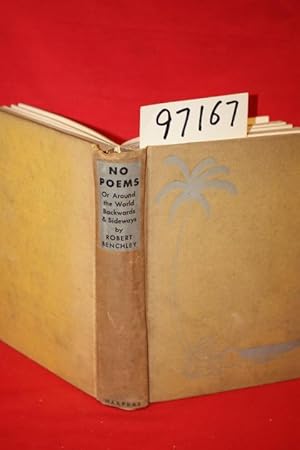 Image du vendeur pour No Poems or Around the World Backwards and Sideways mis en vente par Princeton Antiques Bookshop