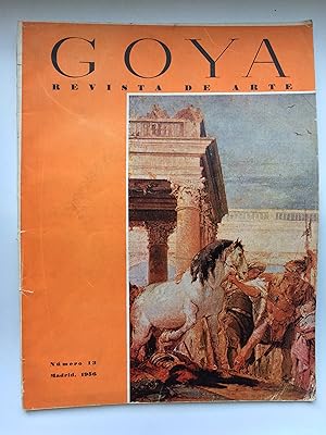 Imagen del vendedor de Goya Revista de arte Nr. 13 (Julio-Agosto 1956, Numero 13) a la venta por Bildungsbuch