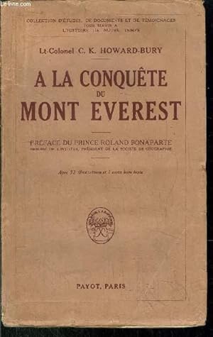 Seller image for A LA CONQUETE DU MONT EVEREST for sale by Le-Livre