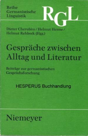 Gespräche zwischen Alltag und Literatur