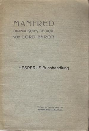 Bild des Verkufers fr Manfred zum Verkauf von HESPERUS Buchhandlung & Antiquariat