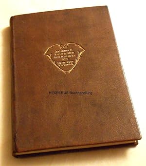 Jahrbuch der Deutschen Bibliophilen - 17. Jg./1919/1920