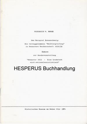 Immagine del venditore per Das Beispiel Braunschweig venduto da HESPERUS Buchhandlung & Antiquariat