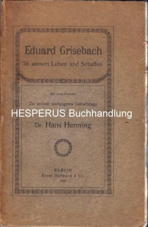 Eduard Grisebach