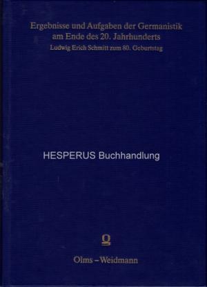 Ergebnisse und Aufgaben der Germanistik am Ende des 20. Jahrhunderts