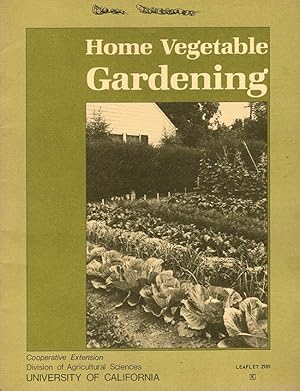 Home Vegetable Gardening (Leaflet 2989)