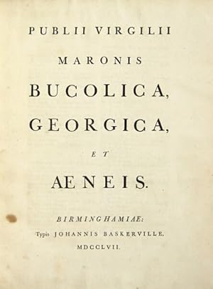 Imagen del vendedor de Publii Virgilii Maronis. Bucolica, Georgica, et Aenis a la venta por Rulon-Miller Books (ABAA / ILAB)