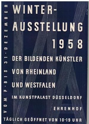 Winter-Ausstellung 1958 der Bildenden Künstler von Rheinland und Westfalen im Kunstpalast Düsseld...