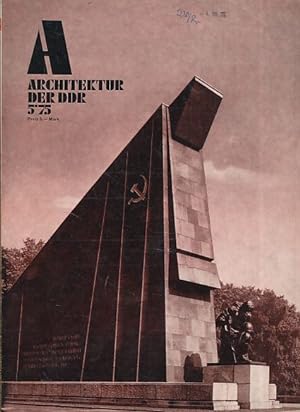Bild des Verkufers fr Architektur der DDR. 24. Jg. 5/1975. zum Verkauf von Fundus-Online GbR Borkert Schwarz Zerfa