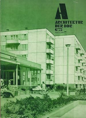 Bild des Verkufers fr Architektur der DDR. 24. Jg. 6/1975. zum Verkauf von Fundus-Online GbR Borkert Schwarz Zerfa