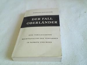 Der Fall Operländer- Eine vergleichende Rechtsanalyse der Verfahren in Pankow und Bonn