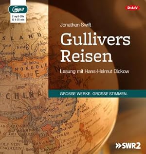 Bild des Verkufers fr Gullivers Reisen, 2 Audio-CD, 2 MP3 : Lesung mit Hans-Helmut Dickow (2 mp3-CDs), Lesung zum Verkauf von AHA-BUCH GmbH