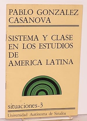 Bild des Verkufers fr Sistema y clase en los estudios de America Latina zum Verkauf von Bolerium Books Inc.