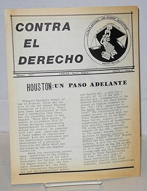 Imagen del vendedor de Contra el derecho: volume 1, #4, Febrero 1977 a la venta por Bolerium Books Inc.