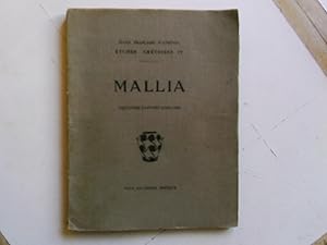 Image du vendeur pour Fouilles excutes  MALLIA ; deuxime rapport ; Exploration du Palais (1925-1926) mis en vente par Librairie Brjon