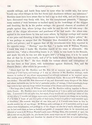 Imagen del vendedor de On certain Passages in the Life of Sir John Hawkins, temp. Elizabeth. An uncommon original article from the journal Archaeologia, 1849. a la venta por Cosmo Books