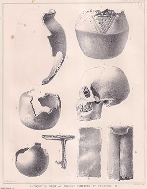 Seller image for Researches and Excavations carried on in an ancient Cemetery at Frilford, near Abingdon, Berks, in the years 1867 - 1868. An uncommon original article from the journal Archaeologia, 1869. for sale by Cosmo Books