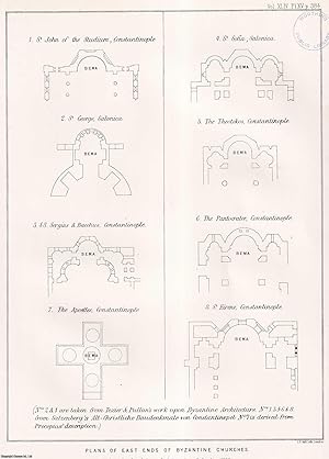 Immagine del venditore per On Byzantine Churches, and the Modifications made in their Arrangements owing to the Necessities of the Greek Ritual. An uncommon original article from the journal Archaeologia, 1873. venduto da Cosmo Books