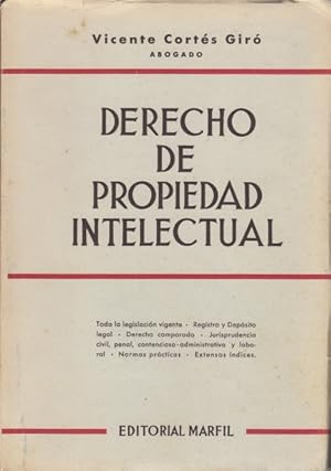 Imagen del vendedor de DERECHO DE PROPIEDAD INTELECTUAL a la venta por Librera Vobiscum