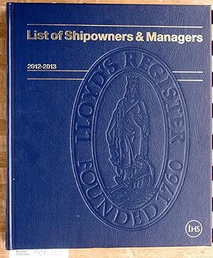 List of Shipowners & Managers 2012 - 2013 dpa Data Publishers Association