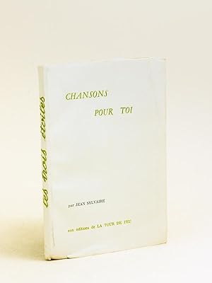 Imagen del vendedor de Chansons pour Toi [ Edition originale - Livre ddicac par l'auteur ] a la venta por Librairie du Cardinal