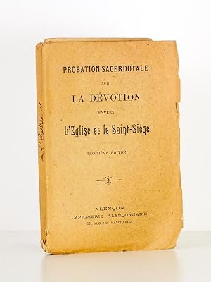 Probation sacerdotale sur la dévotion envers l'église et le Saint-Siège