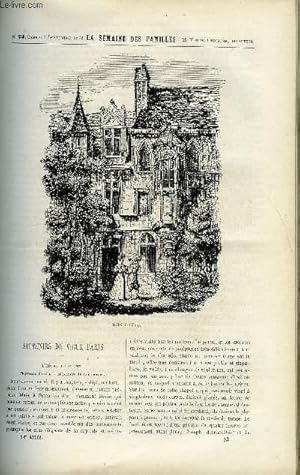 Imagen del vendedor de LA SEMAINE DES FAMILLES 14EME ANNEE N23 - SOUVENIRS DU VIEUX PARIS DE BATHILD BOUNIOL, JULIEN - CHRONIQUE TOULONNAISE DE LA COMTESSE DE LA ROCHERE, LES ROSES DE ARMELLE, MARIE TUDOR DE XAVIER DE CORLAS, AIGLE ET COLOMBE XXX DE ZENAIDE FLEURIOT a la venta por Le-Livre