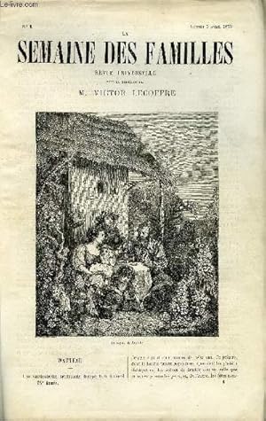 Seller image for LA SEMAINE DES FAMILLES 15EME ANNEE N1 - WATTEAU DE ELIE VERNON, UN BALLON DIRIGEABLE DE C. LAWRENCE, LA VIERGE DE MAI DE HIPPOLYTE AUDEVAL, MORT DU DUC D'ENGHIEN DE STEPHANIE DUSSIEUX, LE MOINEAU DE R. SAINT-VICTOR for sale by Le-Livre