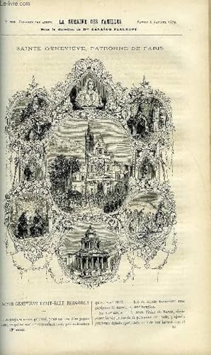 Imagen del vendedor de LA SEMAINE DES FAMILLES 19EME ANNEE N40 - SAINTE GENEVIEVE ETAIT-ELLE BERGERE ? DE DENYS, MARGARET LA TRANSPLANTEE VI DE THERESE-ALPHONSE KARR, HENRI IV ET L'INDUSTRIE DE LA SOIE DE DENYS, LA FRANCE INCONNUE X DE CH. BARTHELEMY, LE GRAND VAINCU XIII a la venta por Le-Livre