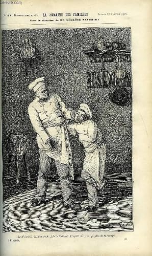 Imagen del vendedor de LA SEMAINE DES FAMILLES 19EME ANNEE N41 - LE MALADROIT OU IL N'Y A PAS DE PETIT MALHEUR DE MME DE MAUCHAMPS, MARGARET LA TRANSPLANTEE VII DE THERESE-ALPHONSE KARR, L'HOMME ET LE POETE DE ALPHONSE POIRIER, LES FOURNEAUX ECONOMIQUES DE ZENAIDE FLEURIOT a la venta por Le-Livre