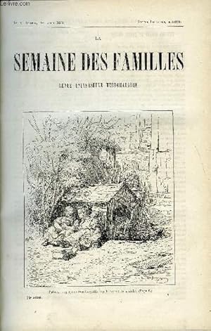 Imagen del vendedor de LA SEMAINE DES FAMILLES 24EME ANNEE N1 - PETITES FILLES ET PETITS CHIENS DE REMY D'ALTA-ROCCA, L'EPAVE DE MARIE-ALFRED NETTEMENT, SALOMON DE CAUS DE CH. BARTHELEMY, LA COUR DE GEORGES III DE S. DUSSIEUX, LES DETTES D'HONNEUR DE G. DE LA LANDELLE a la venta por Le-Livre