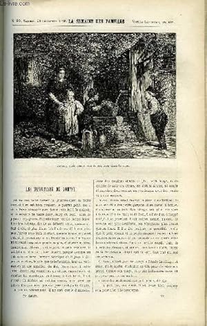 Imagen del vendedor de LA SEMAINE DES FAMILLES 24EME ANNEE N39 - LES INFORTUNES DE JOHNNY DE H. DE L., JEANNE JUGAN DE LEON AUBINEAU, LA ROSE DE NOEL DE LUCIE ROUSSEL, VOYAGE EN EGYPTE DE C. VIENOT, TITRES DE GLOIRE III DE G. DE LA LANDELLE, SOURIS X DE L. MUSSAT a la venta por Le-Livre