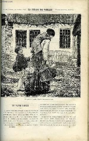 Seller image for LA SEMAINE DES FAMILLES 24EME ANNEE N48 - UNE PAUVRE FAMILLE DE H. DE L., SOURIS XXIII DE L. MUSSAT, MARGARET DE ANDRE LE PAS, VOYAGE EN EGYPTE VI DE C. VIENOT, LETTRES SUR LA BELGIQUE DE A. D'OGNY, L'EGLANTIER ET LE ROSIER DE H. B. for sale by Le-Livre