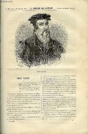 Seller image for LA SEMAINE DES FAMILLES 27EME ANNEE N43 - ROBERT ESTIENNE DE S. DUSSIEUX, PONSARDIN FRERES XIII DE LOUISE MUSSAT, L'ARCHITECTURE VILLAGEOISE DE DANIEL, UN NAUFRAGE DE HENRI JOHANET, REVERIES ET REFLEXIONS DE XAVIER MARMIER for sale by Le-Livre