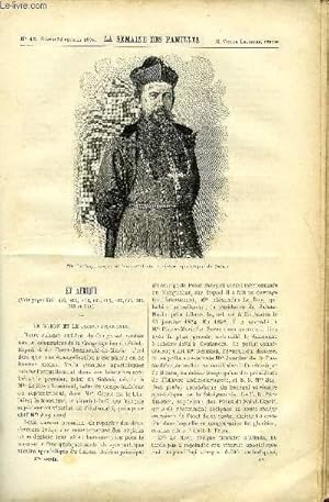 Image du vendeur pour LA SEMAINE DES FAMILLES 37EME ANNEE N48 - EN AFRIQUE DE E. VALVILLE, LES COUSINES DE RACHEL DE A. GELINE, CHARMANTE VIE DE EMILE GRIMAUD, L'HONNETE VOLEUR DE EMILE CHAMPAGNE, MARIE-EDMEE PAU DE MYRIAM mis en vente par Le-Livre