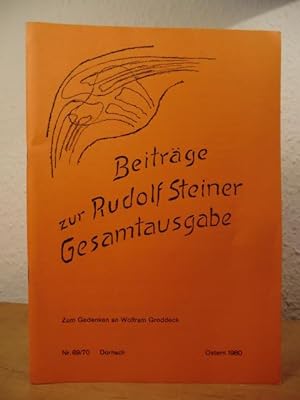 Bild des Verkufers fr Beitrge zur Rudolf Steiner Gesamtausgabe. Doppelnummer 69 / 70, Ostern 1980 zum Verkauf von Antiquariat Weber