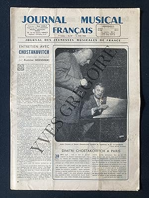 JOURNAL MUSICAL FRANCAIS-N°69-16 JUIN 1958