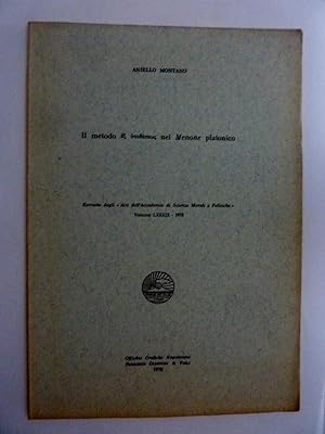Seller image for MENONE PLATONICO Estratto dagli "Atti dell'Accademia di Scienze Morali e Politiche, Volume LXXXIX 1978 for sale by Historia, Regnum et Nobilia