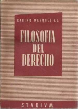 Imagen del vendedor de Filosofa del derecho a la venta por Librera Cajn Desastre