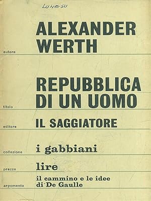 Immagine del venditore per Repubblica di un uomo venduto da Librodifaccia