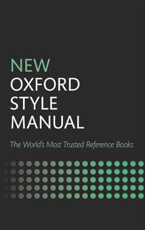 Bild des Verkufers fr New Oxford Style Manual zum Verkauf von GreatBookPrices