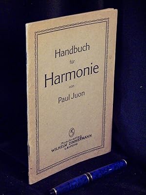 Bild des Verkufers fr Handbuch fr Harmonie - zum Verkauf von Erlbachbuch Antiquariat