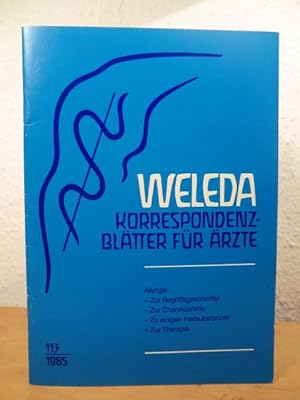 Bild des Verkufers fr Weleda Korrespondenzbltter fr rzte. Nr. 113, Mrz 1985 zum Verkauf von Antiquariat Weber