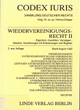 Seller image for Wiedervereinigungsrecht II for sale by Kirjat Literatur- & Dienstleistungsgesellschaft mbH