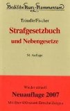 Bild des Verkufers fr Strafgesetzbuch und Nebengesetze. erl. von Herbert Trndle (38. bis 49. Aufl.). Fortgef. und neu bearb. von Thomas Fischer (ab der 49. Aufl.), Beck'sche Kurz-Kommentare ; Bd. 10 zum Verkauf von Kirjat Literatur- & Dienstleistungsgesellschaft mbH