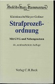 Seller image for Strafprozeordnung, Gerichtsverfassungsgesetz, Nebengesetze und ergnzende Bestimmungen. erl. von for sale by Kirjat Literatur- & Dienstleistungsgesellschaft mbH