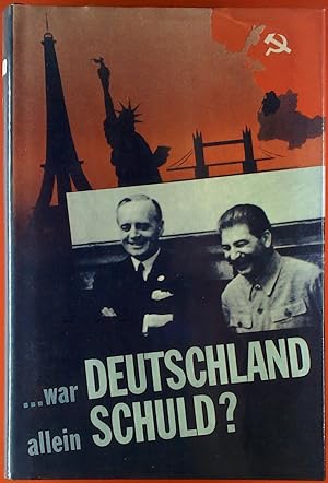 Bild des Verkufers fr war Deutschland allein Schuld? Der Weg zum Zweiten Weltkrieg. zum Verkauf von biblion2