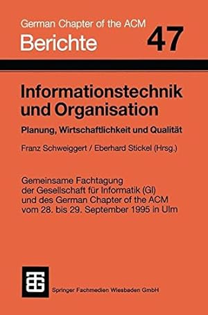 Bild des Verkufers fr Informationstechnik und Organisation (Berichte des German Chapter of the ACM Band 47) zum Verkauf von Kepler-Buchversand Huong Bach