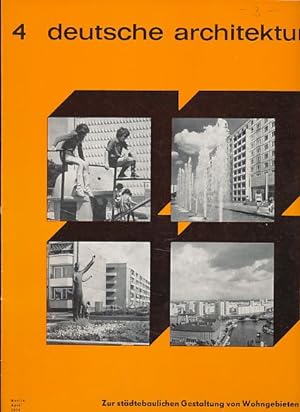Bild des Verkufers fr deutsche architektur. 23. Jg. 4/1974. zum Verkauf von Fundus-Online GbR Borkert Schwarz Zerfa